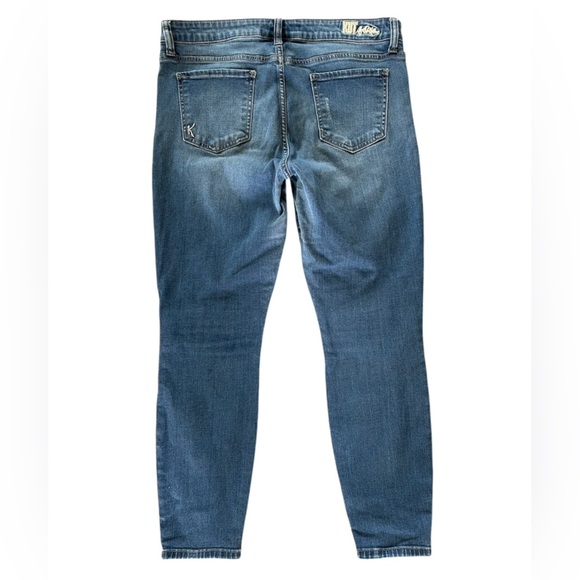Kut from the Kloth | Women’s medium blue slightly distressed ankle jeans, sz 14 - Picture 4 of 16